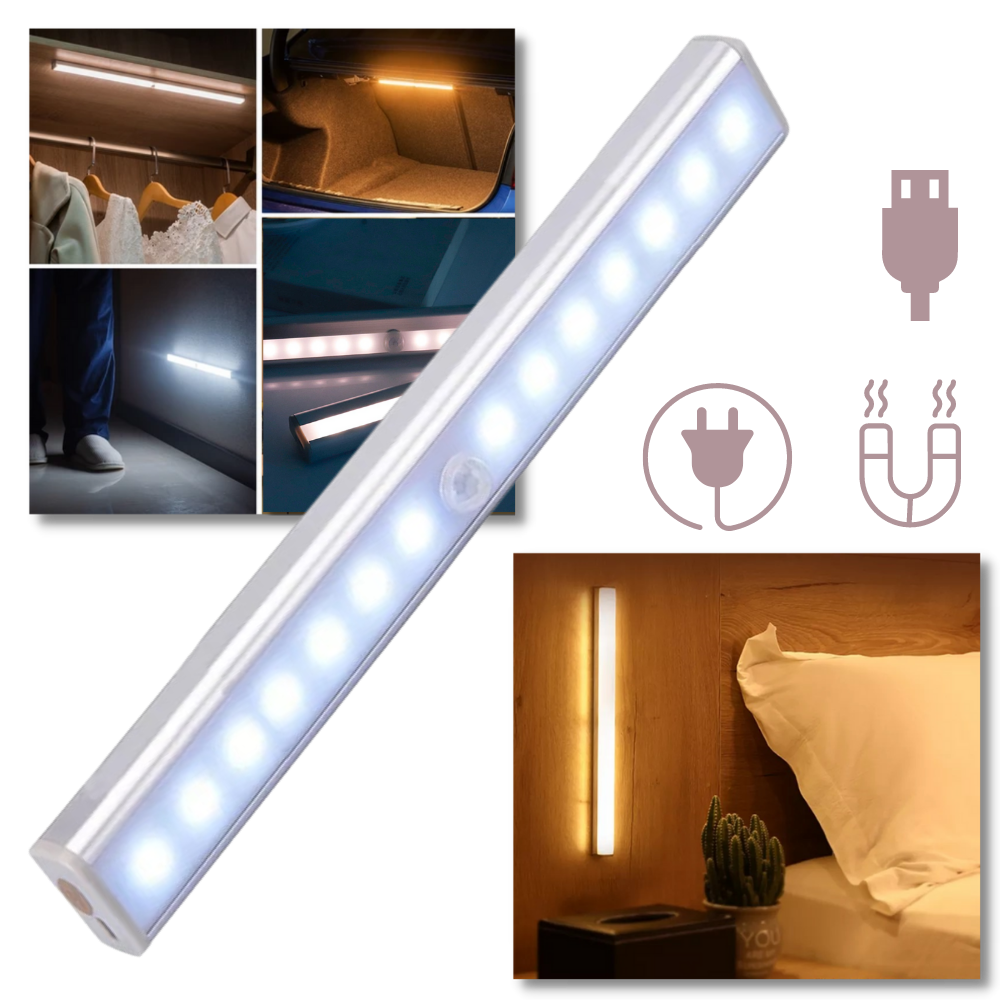 Magnetic motion sensor LED light -