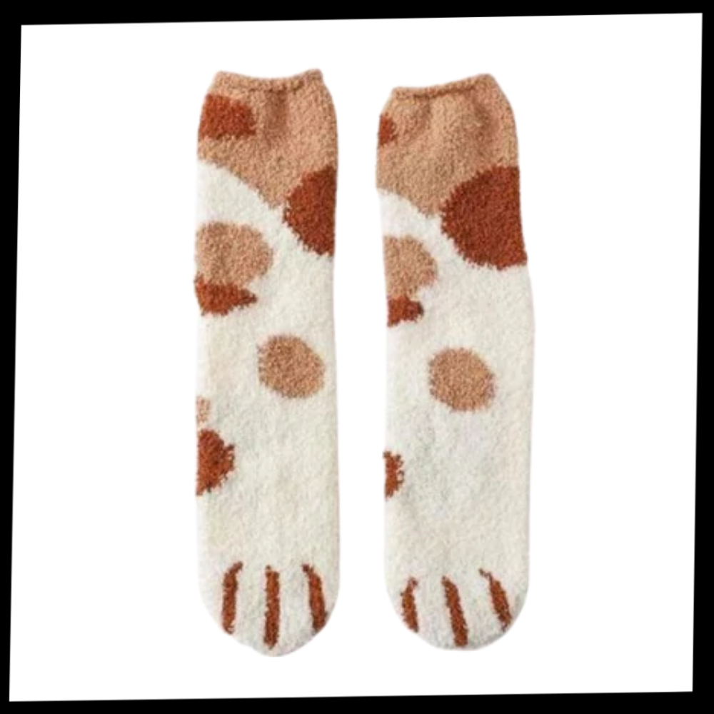 Cat's Paw Winter Socks