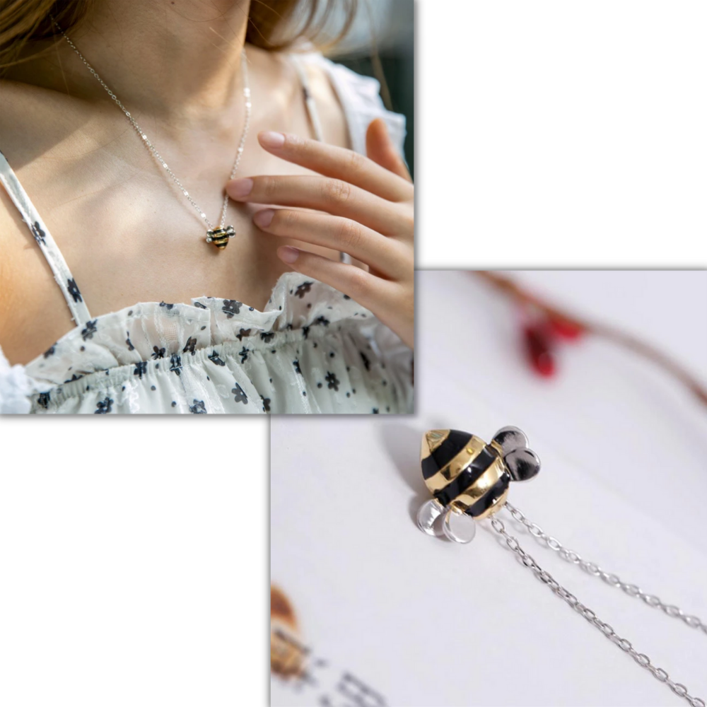 Bee-shaped necklace