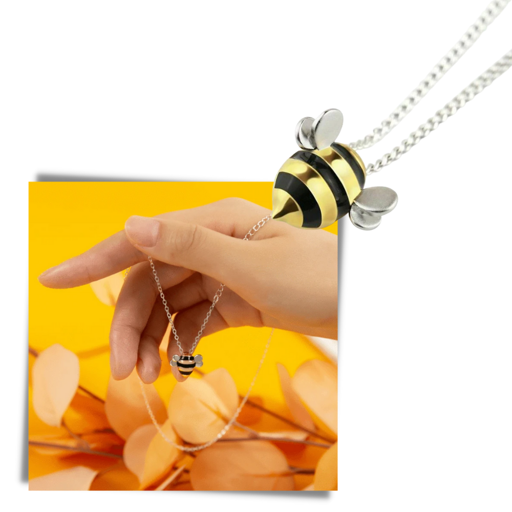 Bee-shaped necklace