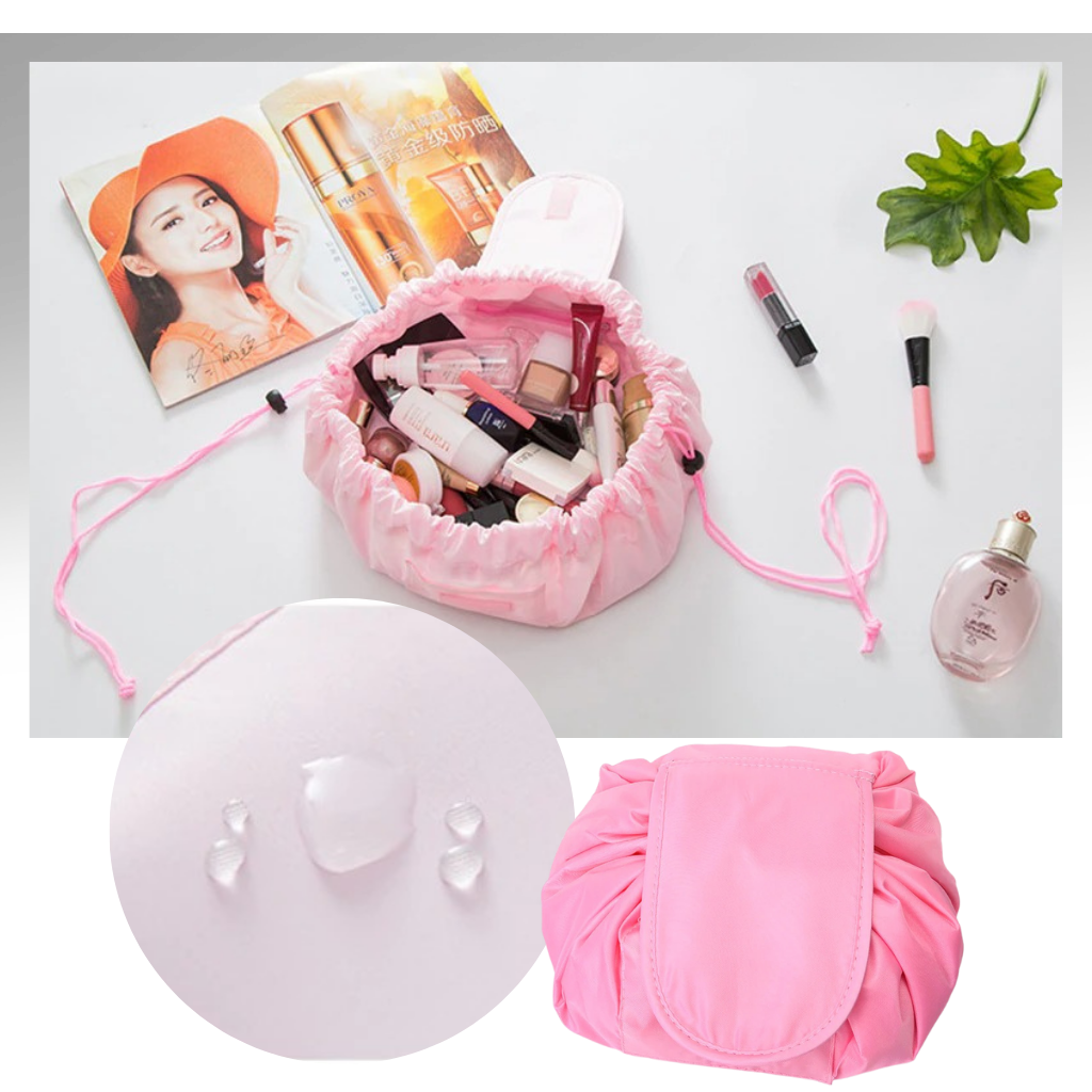 Drawstring foldable Makeup pouch