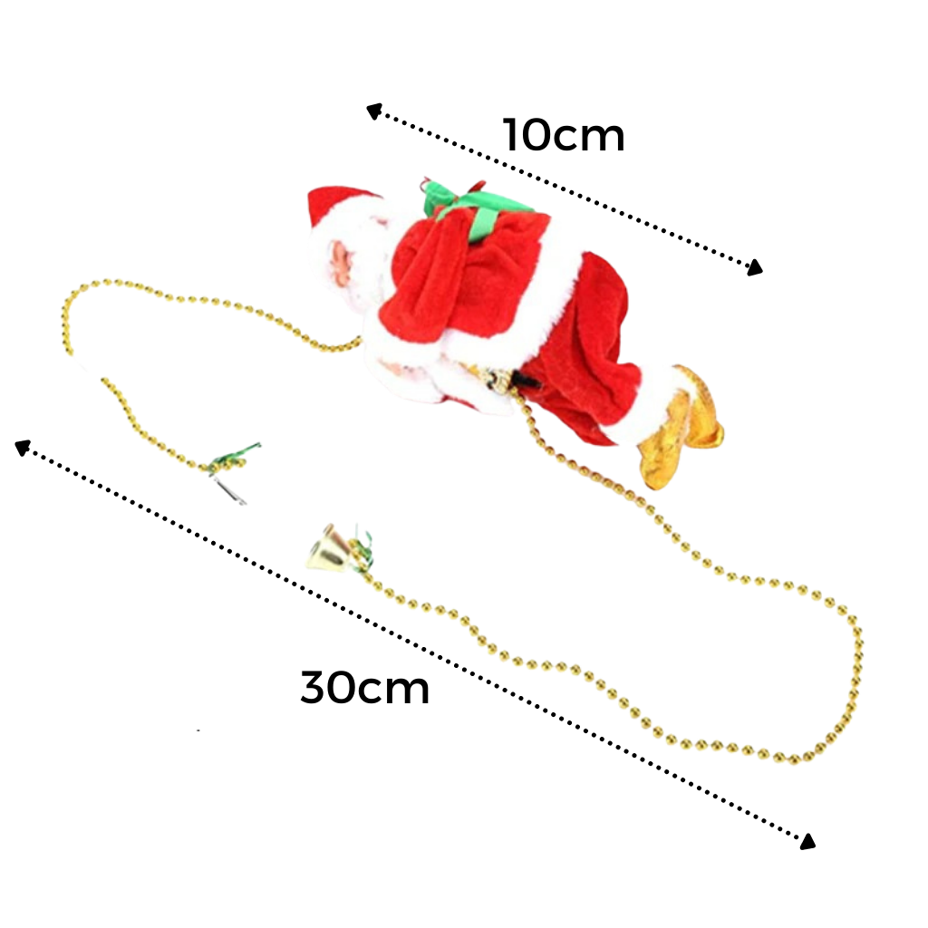 Electric climbing Santa Claus decoration