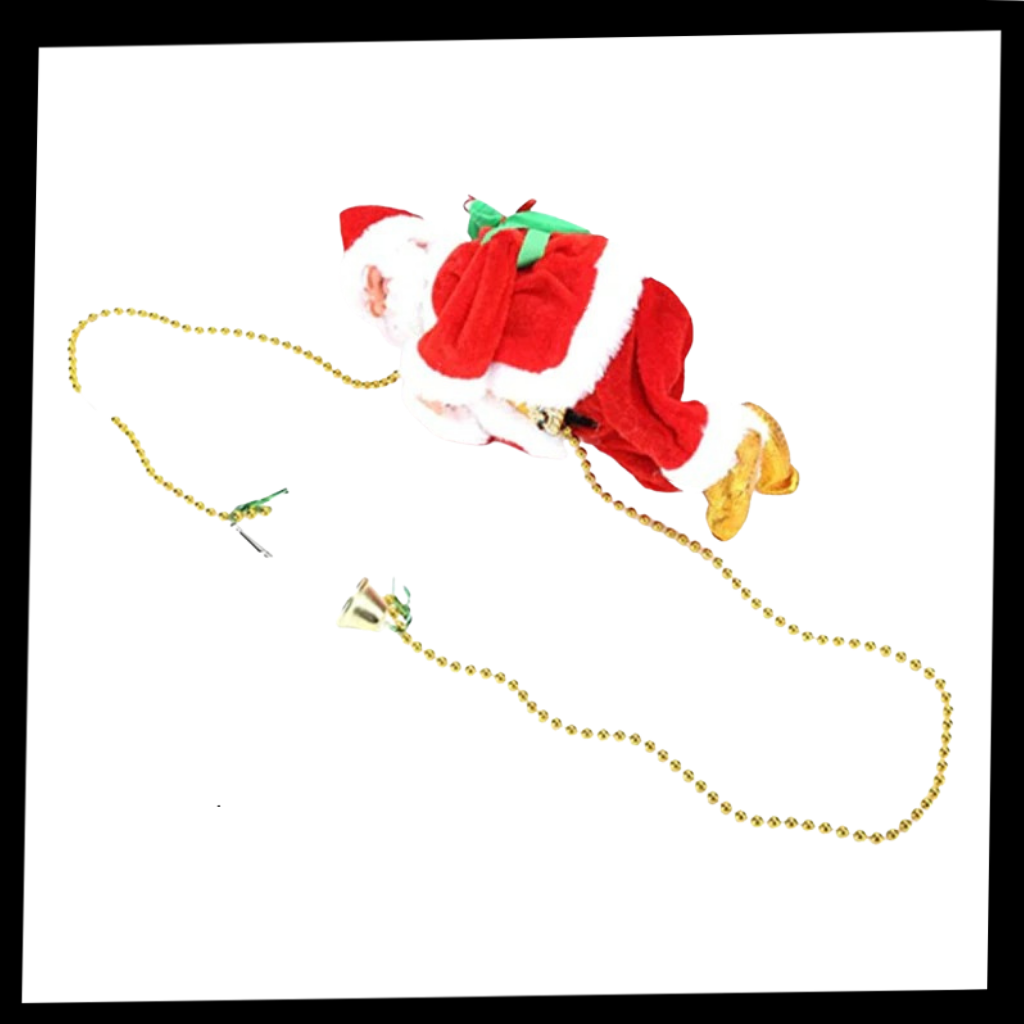 Electric climbing Santa Claus decoration