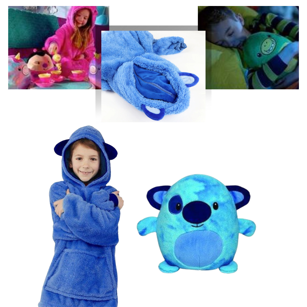 2 in 1 Foldable hoodie plush - Ozerty