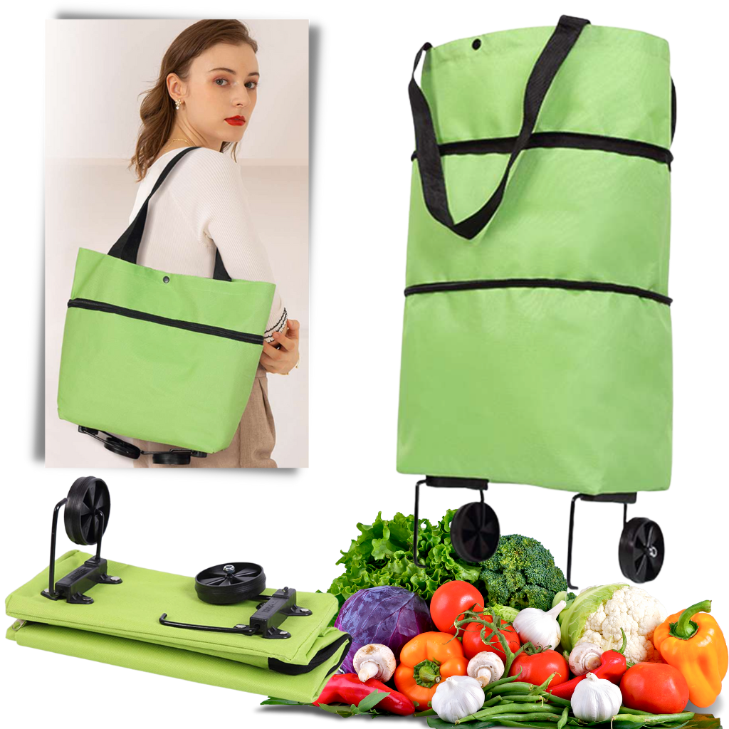 Foldable Trolley grocery Bag 30L - Ozerty