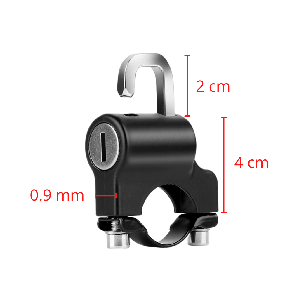 Anti-Theft Motorcycle Helmet Lock