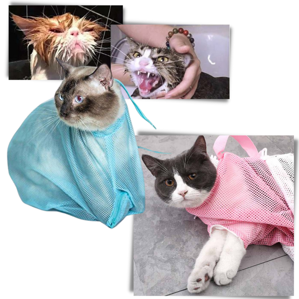 Multi-function Pet Grooming Mesh Bag