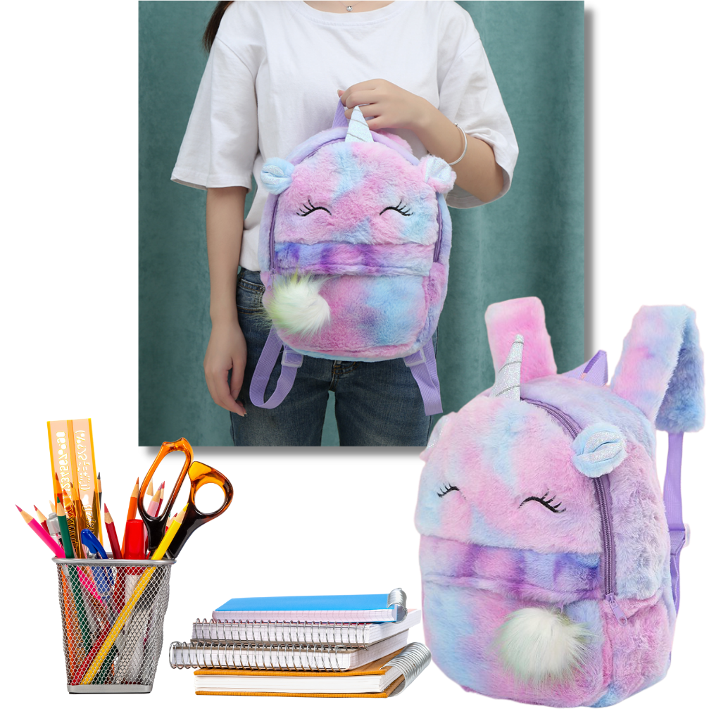 Plush Unicorn Girl’s Backpack