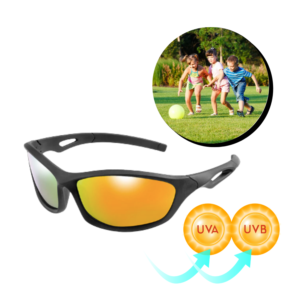 Polarized Sports Kids Sunglasses with Strap