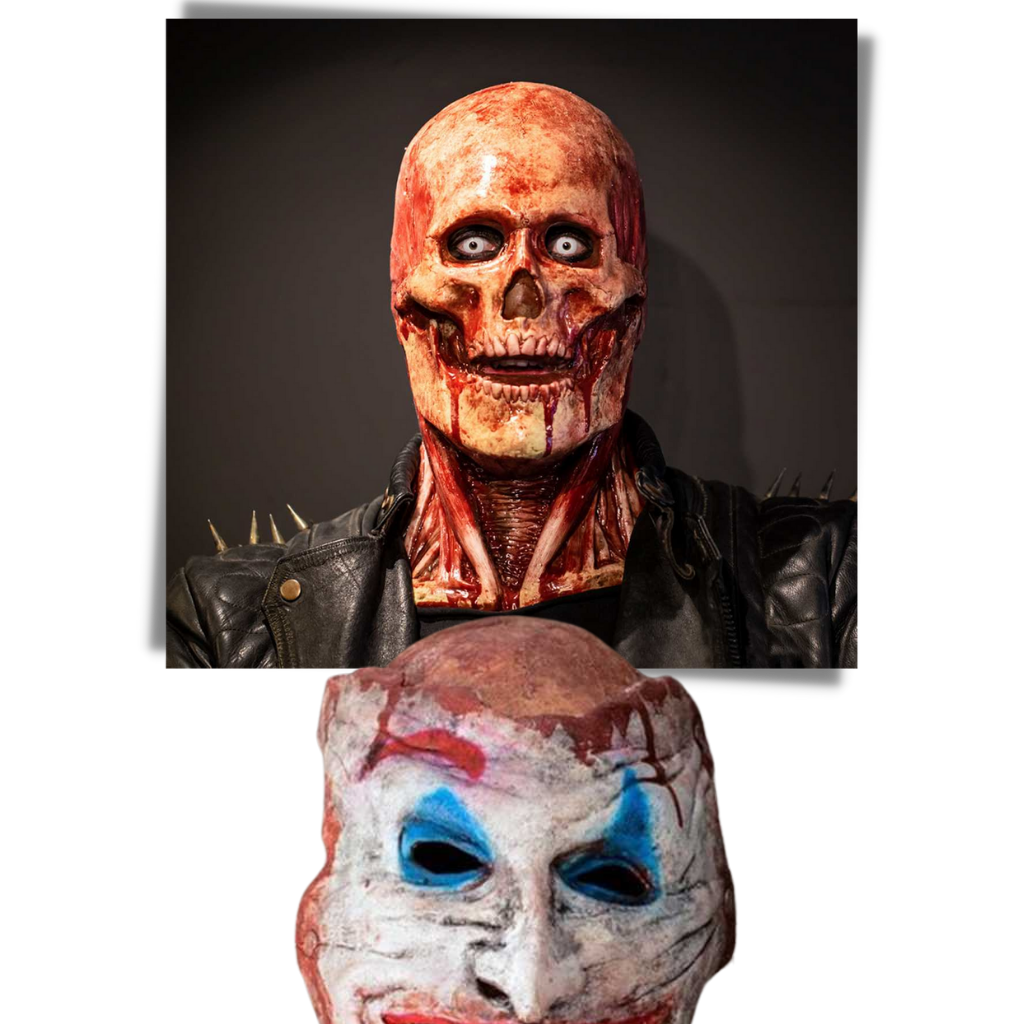 Realistic Halloween Horror Double Mask