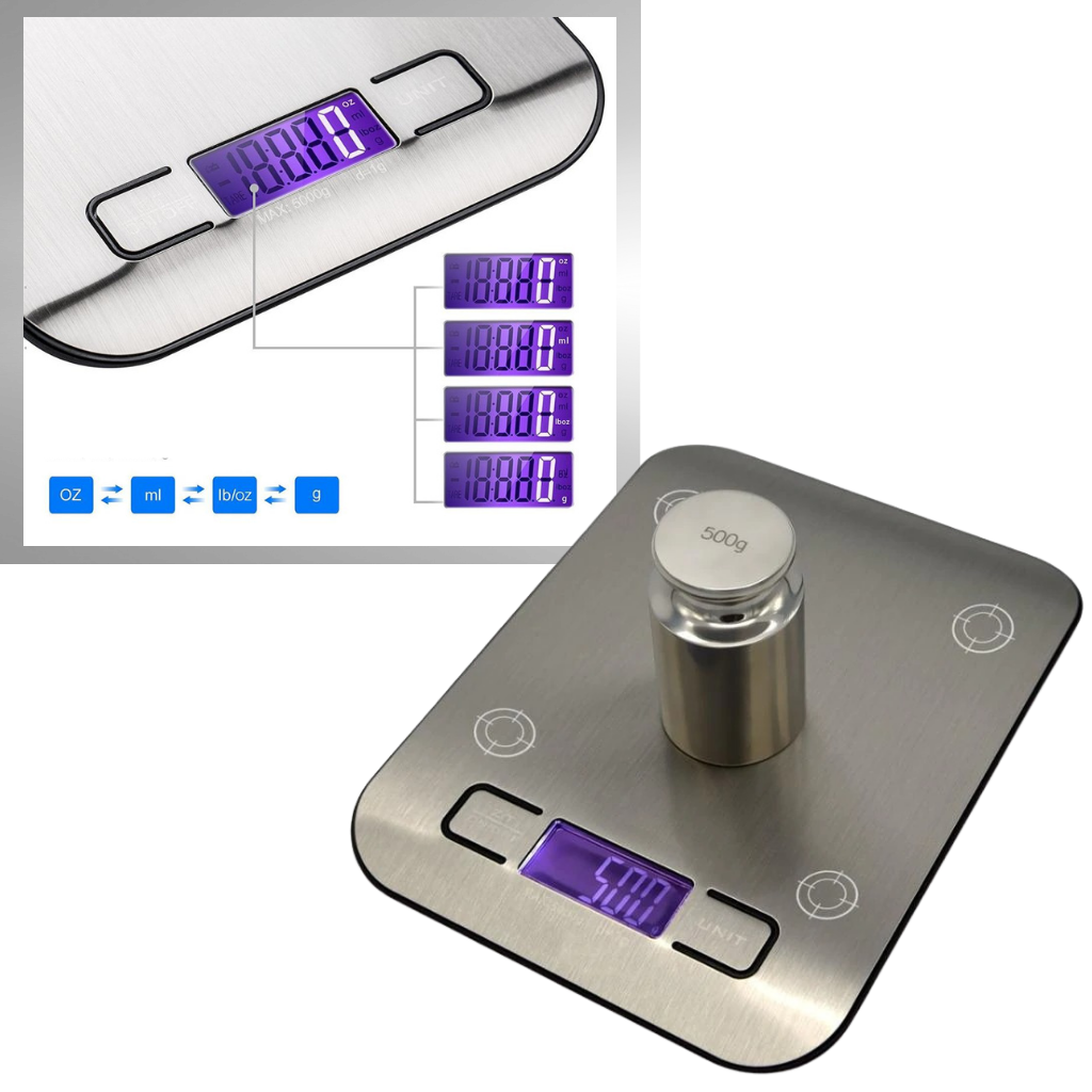 Stainless Steel LCD Digital Kitchen Scale