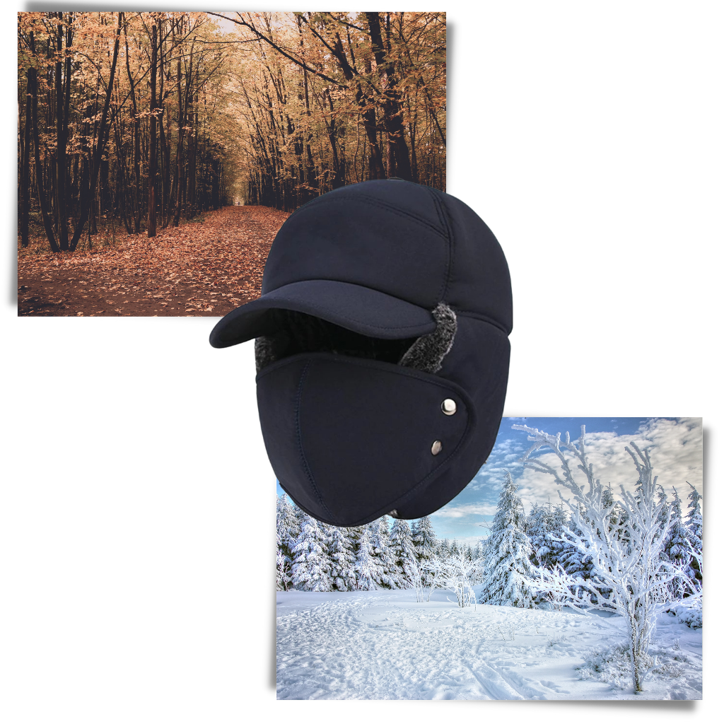 Unisex Windproof Ear and Face Protection Hat