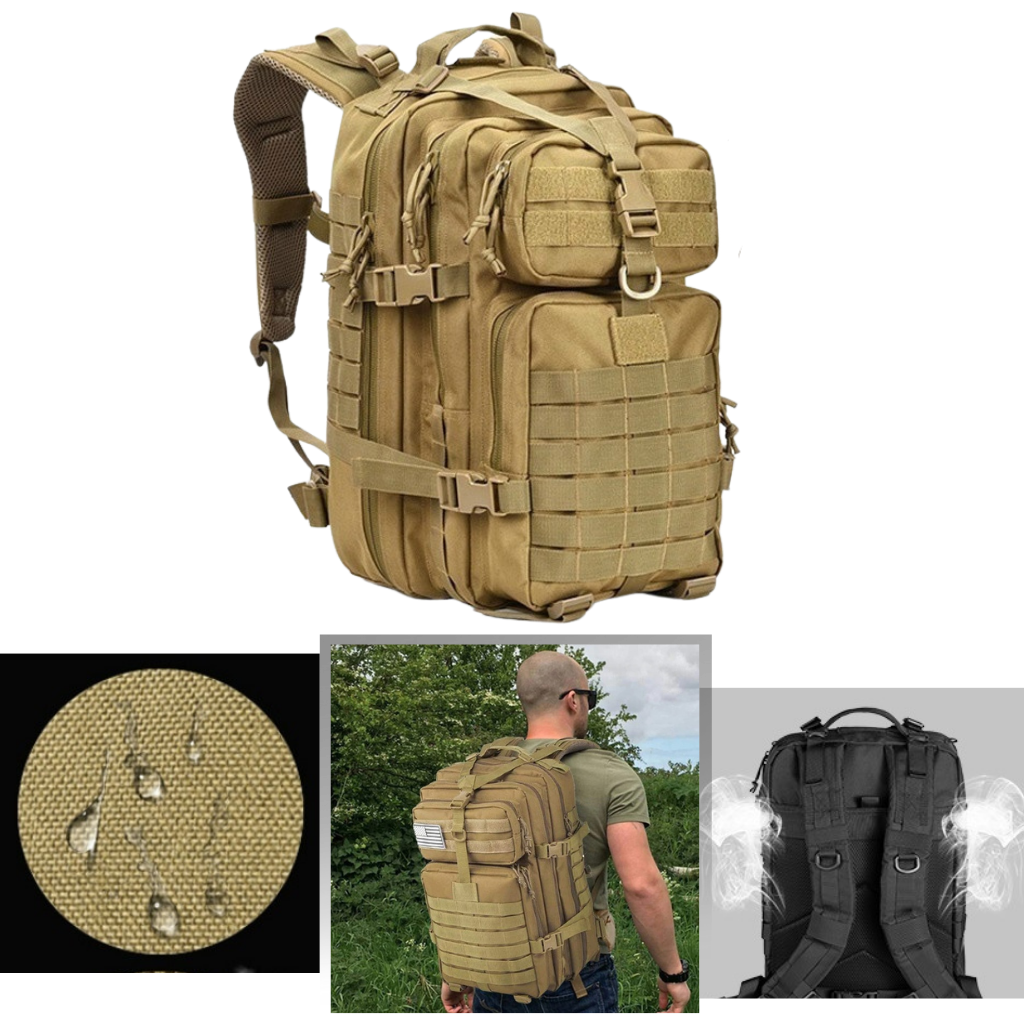 Waterproof and durable 50L camp backpack with breathable mesh - Ozerty